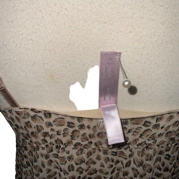 Inner Secrets Cheetah Lingerie Teddy Dress Medium - Picture 4 of 4